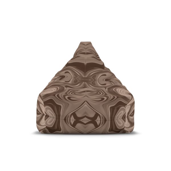 Lipnotic Kaleidoscope Background In Almondine 01 - Bean Bag Chair Cover - Image 8