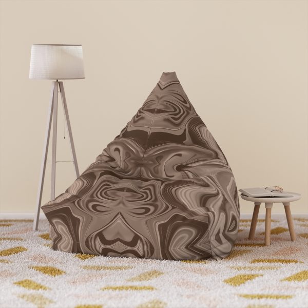 Lipnotic Kaleidoscope Background In Almondine 01 - Bean Bag Chair Cover - Image 6