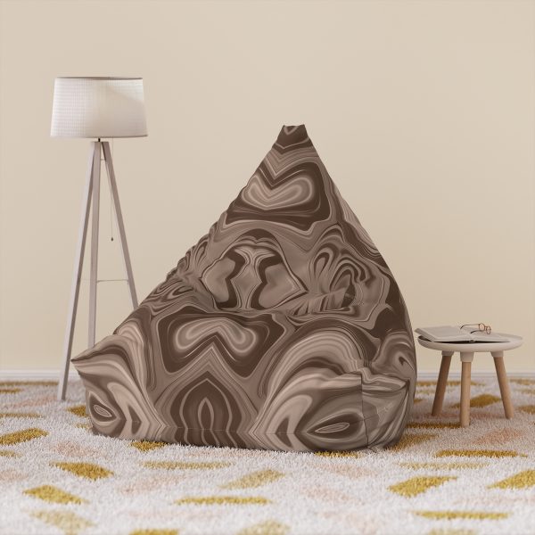 Lipnotic Kaleidoscope Background In Almondine 02 - Bean Bag Chair Cover - Image 6