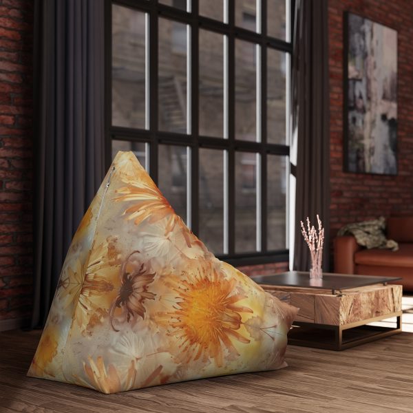 Dandelion Amber Inclusion Print - Bean Bag Chair Cover - Image 7