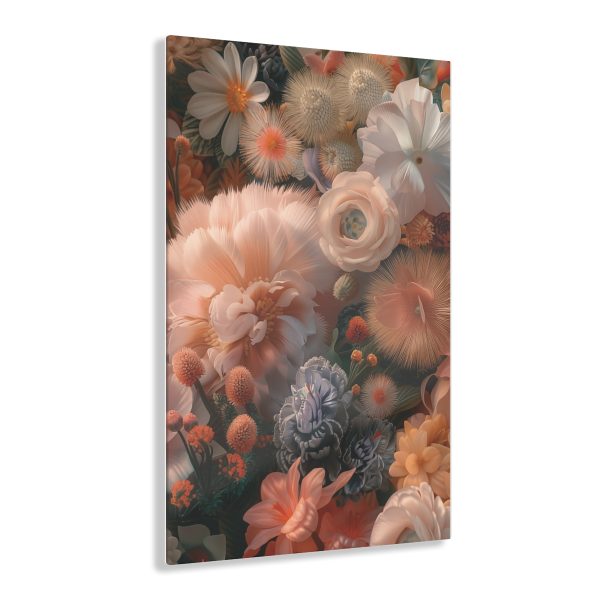 Lustrous Peach Baroque Floral 01 - Acrylic Prints - Image 16