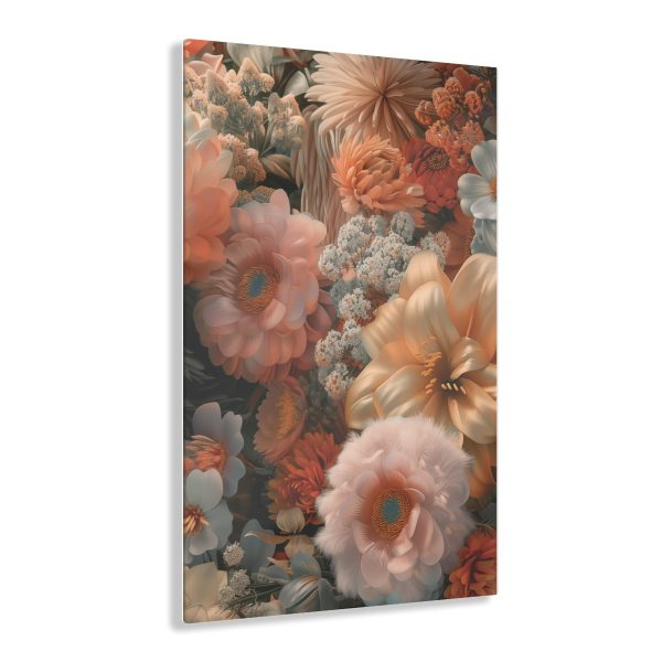 Lustrous Peach Baroque Floral 02 - Acrylic Prints - Image 21