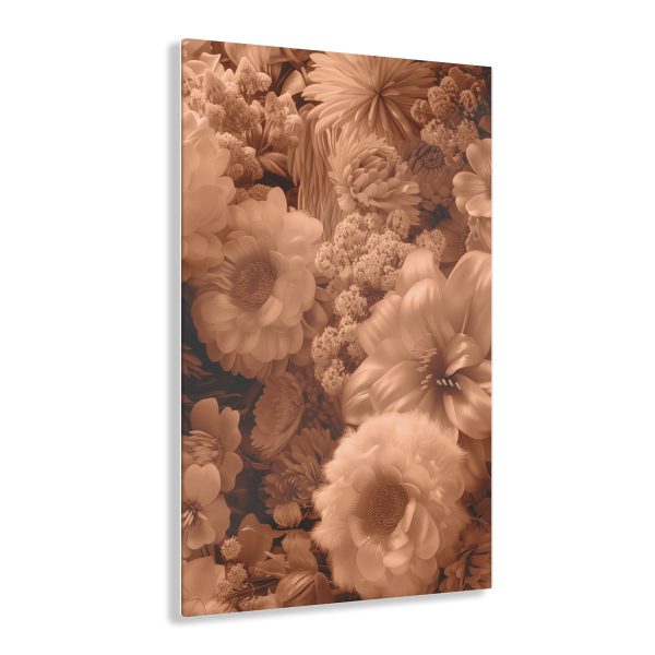 Lustrous Peach Fuzz Tone Baroque Floral 02 - Acrylic Prints - Image 21