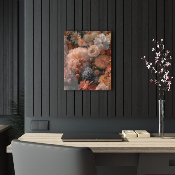 Lustrous Peach Baroque Floral 01 - Acrylic Prints - Image 24