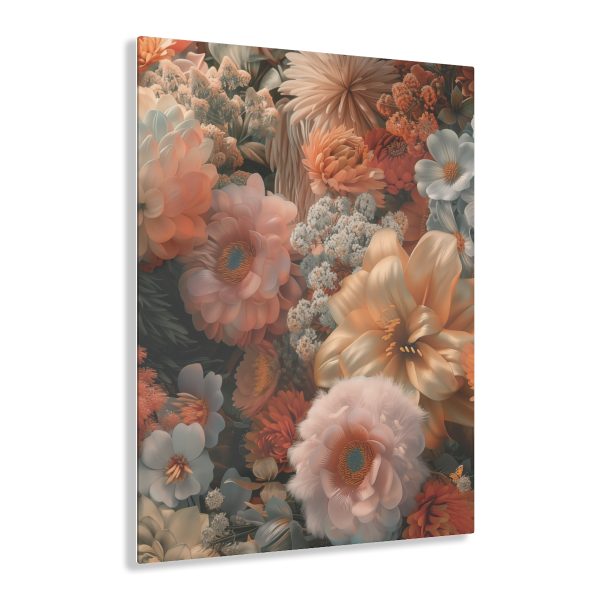 Lustrous Peach Baroque Floral 02 - Acrylic Prints - Image 26