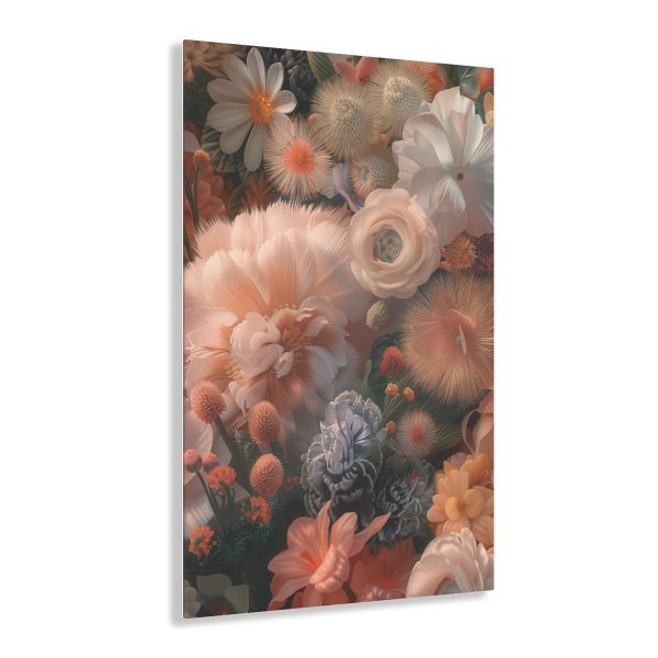 Lustrous Peach Baroque Floral 01 - Acrylic Prints - Image 26