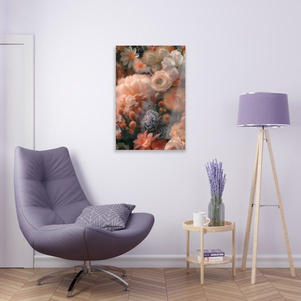 Lustrous Peach Baroque Floral 01 - Acrylic Prints - Image 30