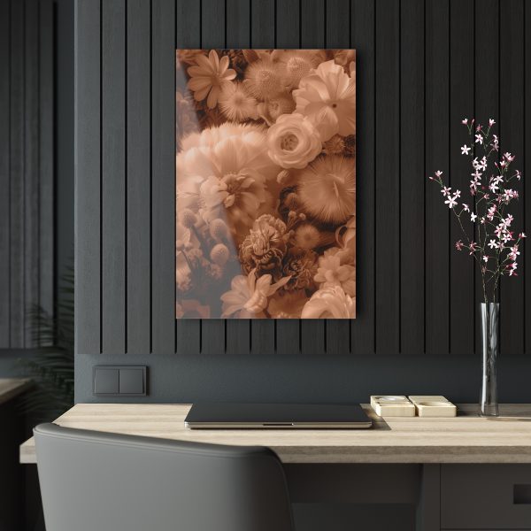 Lustrous Peach Fuzz Tone Baroque Floral 01 - Acrylic Prints - Image 34