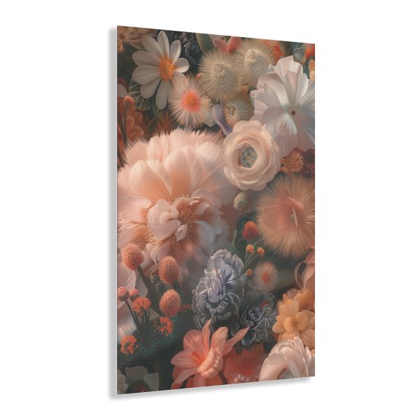 Lustrous Peach Baroque Floral 01 - Acrylic Prints - Image 31