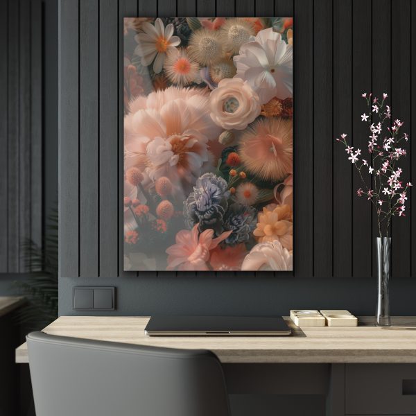 Lustrous Peach Baroque Floral 01 - Acrylic Prints - Image 34