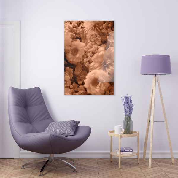 Lustrous Peach Fuzz Tone Baroque Floral 02 - Acrylic Prints - Image 5