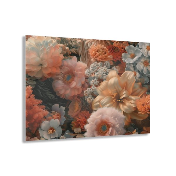 Lustrous Peach Baroque Floral 02 - Acrylic Prints - Image 41