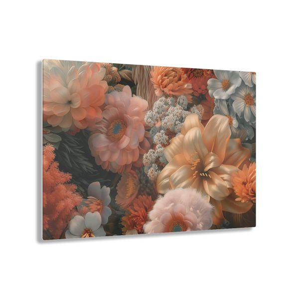 Lustrous Peach Baroque Floral 02 - Acrylic Prints - Image 46