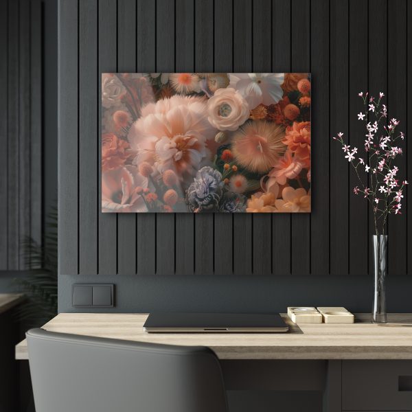 Lustrous Peach Baroque Floral 01 - Acrylic Prints - Image 9