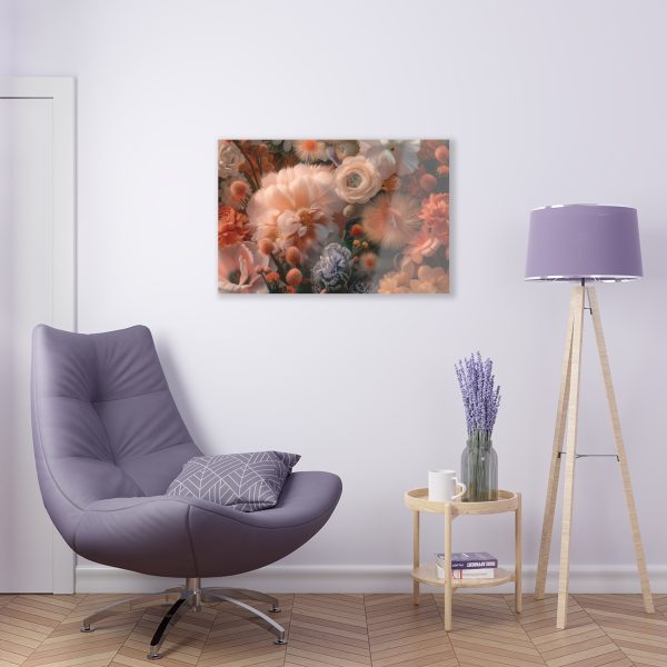 Lustrous Peach Baroque Floral 01 - Acrylic Prints - Image 10