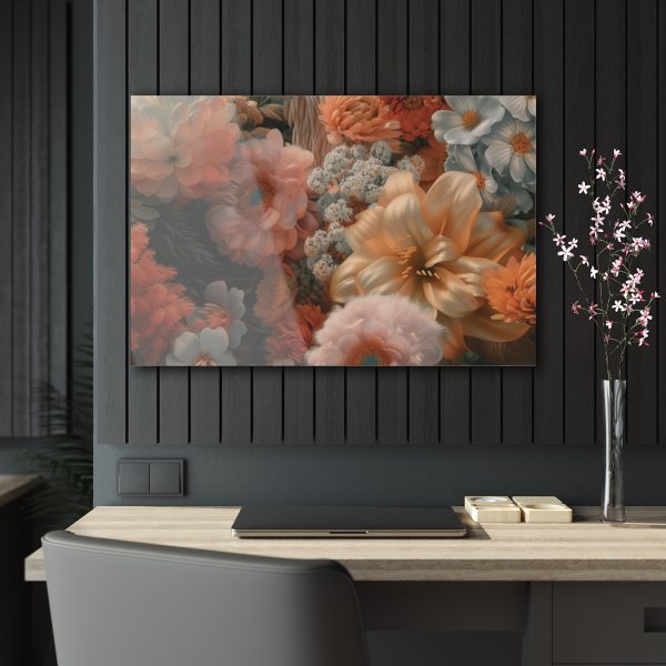 Lustrous Peach Baroque Floral 02 - Acrylic Prints - Image 14