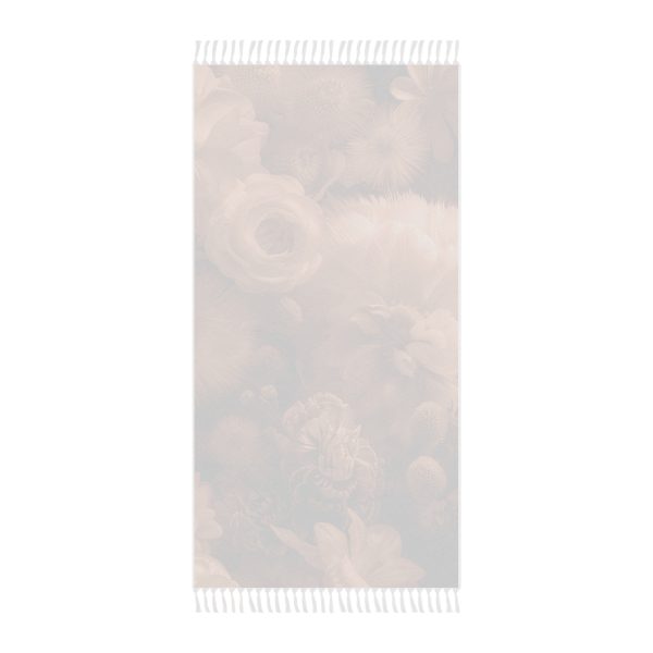 Lustrous Peach Fuzz Tone Baroque Floral 01 - Boho Beach Cloth - Image 2