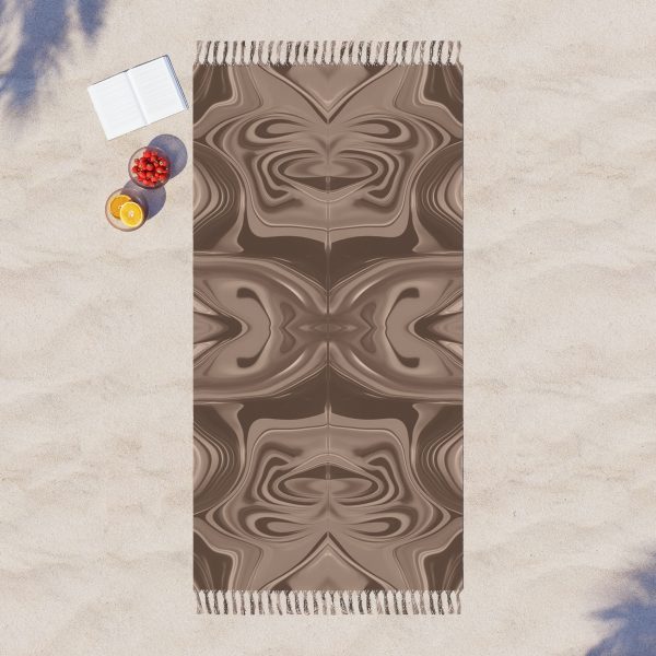 Lipnotic Kaleidoscope Background In Almondine 01 - Boho Beach Cloth - Image 3