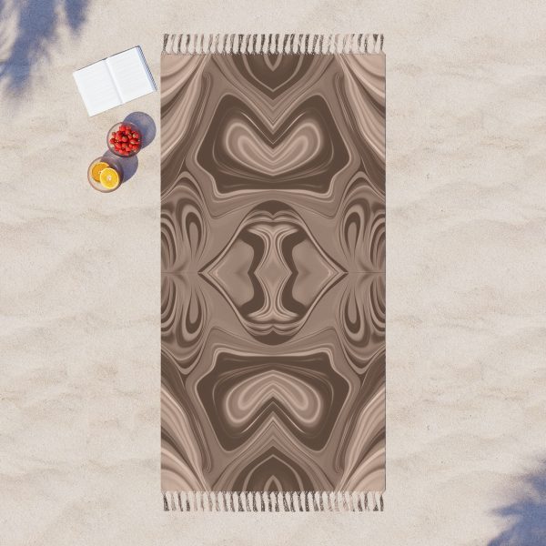 Lipnotic Kaleidoscope Background In Almondine 02 - Boho Beach Cloth - Image 3