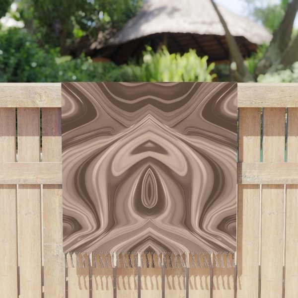 Lipnotic Kaleidoscope Background In Almondine 04 - Boho Beach Cloth - Image 5