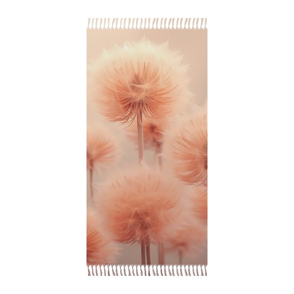 Misty Peach Dandelions - Boho Beach Cloth