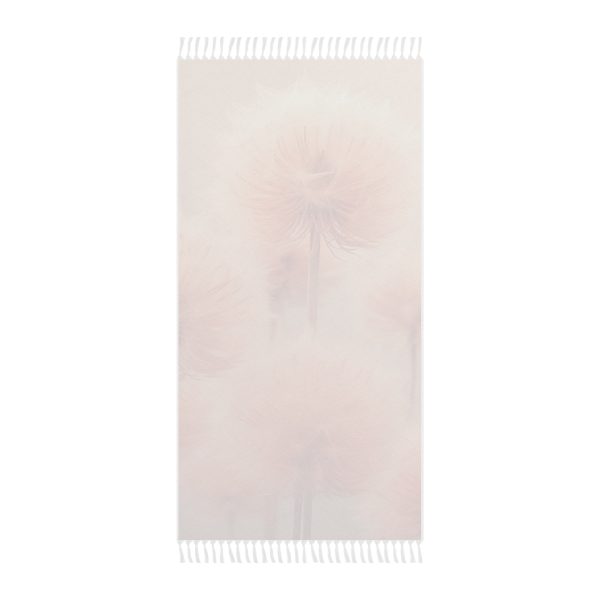 Misty Peach Dandelions - Boho Beach Cloth - Image 2