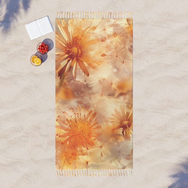 Dandelion Amber Inclusion Print - Boho Beach Cloth - Image 3