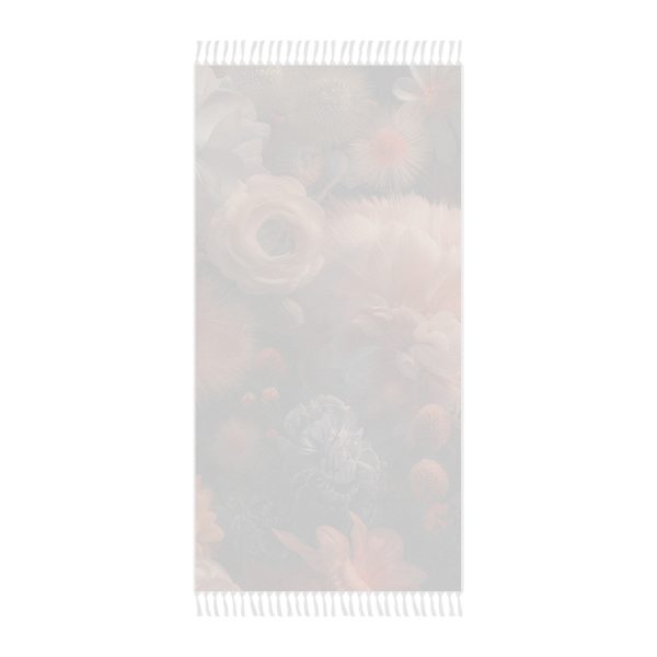 Lustrous Peach Baroque Floral 01 - Boho Beach Cloth - Image 2