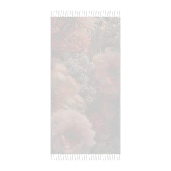 Lustrous Peach Baroque Floral 02 - Boho Beach Cloth - Image 2