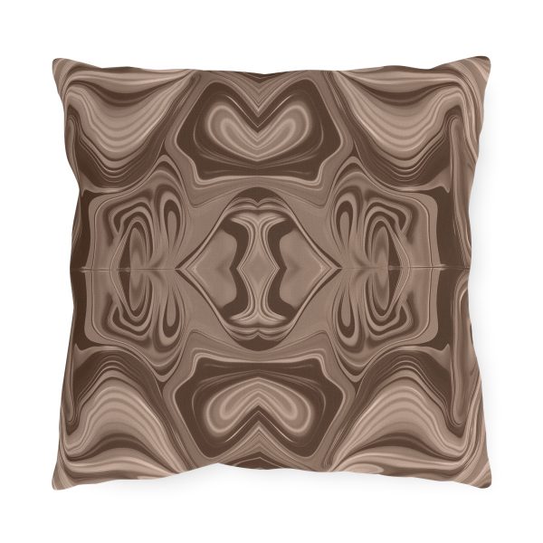 Lipnotic Kaleidoscope Background In Almondine 02 - Outdoor Pillows - Image 5