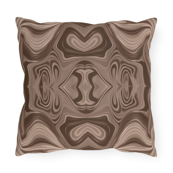 Lipnotic Kaleidoscope Background In Almondine 02 - Outdoor Pillows - Image 6