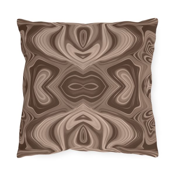 Lipnotic Kaleidoscope Background In Almondine 04 - Outdoor Pillows - Image 5