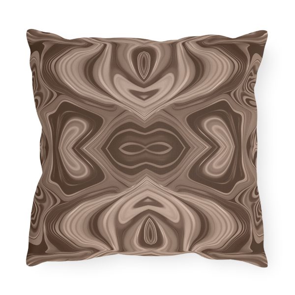 Lipnotic Kaleidoscope Background In Almondine 04 - Outdoor Pillows - Image 6