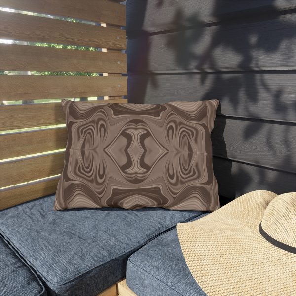 Lipnotic Kaleidoscope Background In Almondine 02 - Outdoor Pillows - Image 11