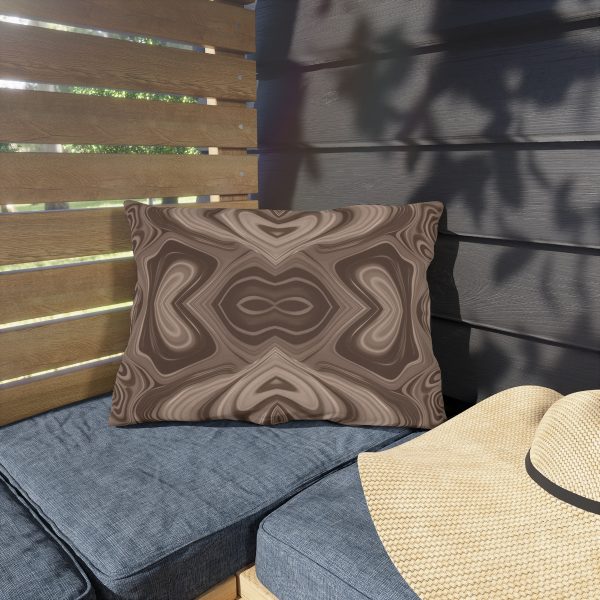 Lipnotic Kaleidoscope Background In Almondine 04 - Outdoor Pillows - Image 11