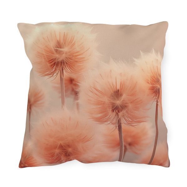 Misty Peach Dandelions - Outdoor Pillows - Image 13