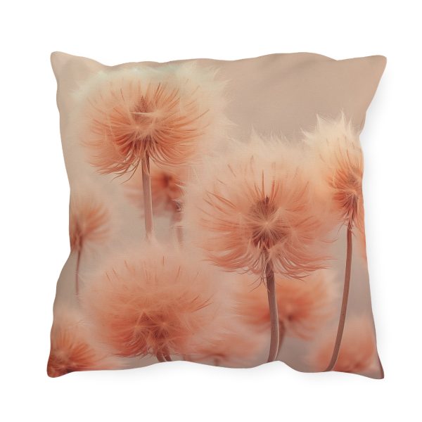 Misty Peach Dandelions - Outdoor Pillows - Image 14