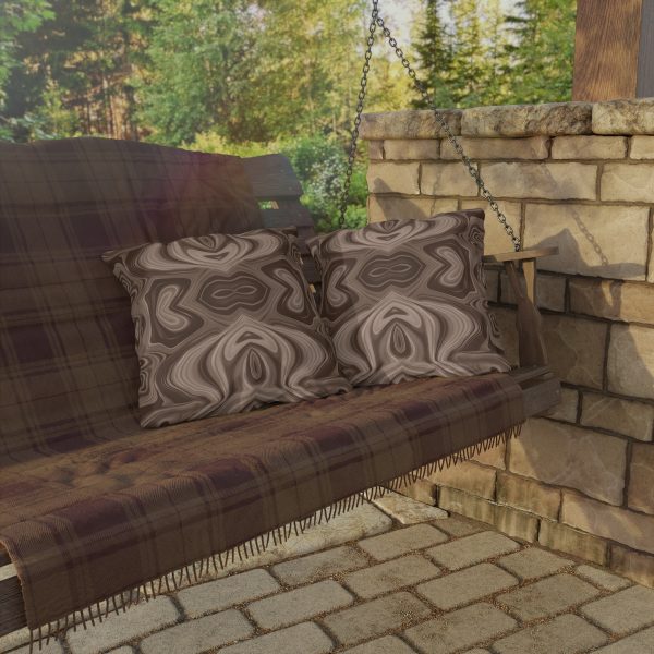 Lipnotic Kaleidoscope Background In Almondine 04 - Outdoor Pillows - Image 16