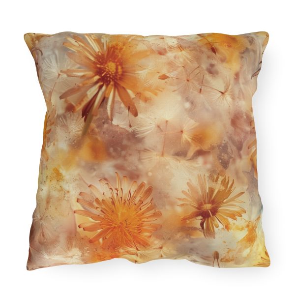 Dandelion Amber Inclusion Print - Outdoor Pillows