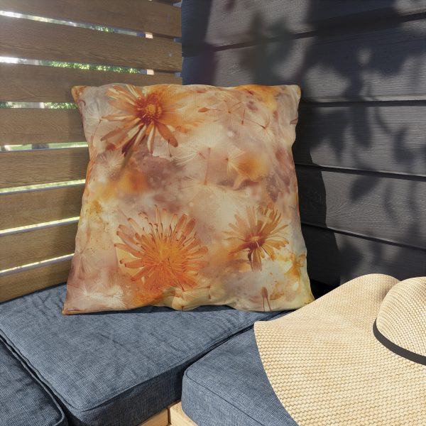 Dandelion Amber Inclusion Print - Outdoor Pillows - Image 3