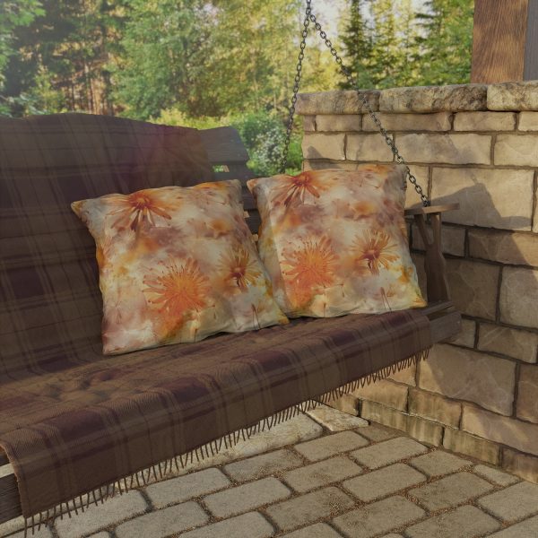 Dandelion Amber Inclusion Print - Outdoor Pillows - Image 4