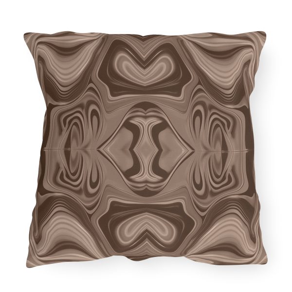 Lipnotic Kaleidoscope Background In Almondine 02 - Outdoor Pillows