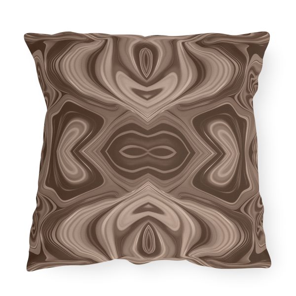 Lipnotic Kaleidoscope Background In Almondine 04 - Outdoor Pillows