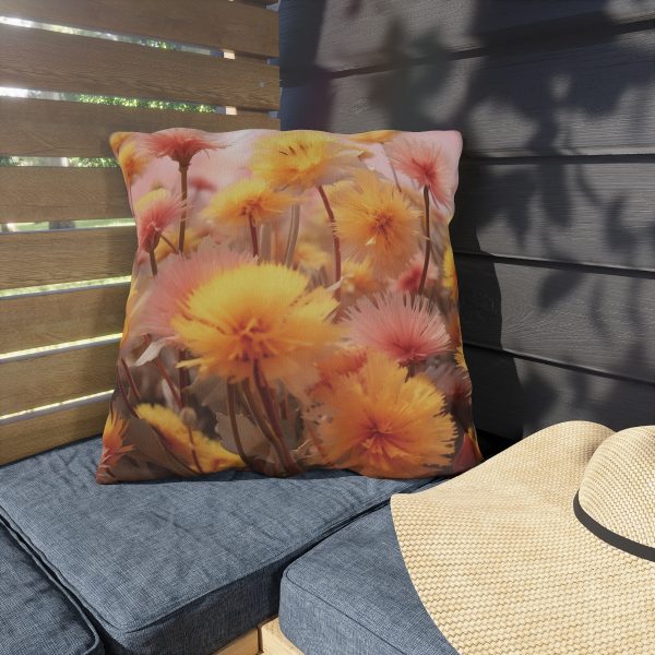 Fuzzy Dandelion Fantasy  - Outdoor Pillows - Image 3