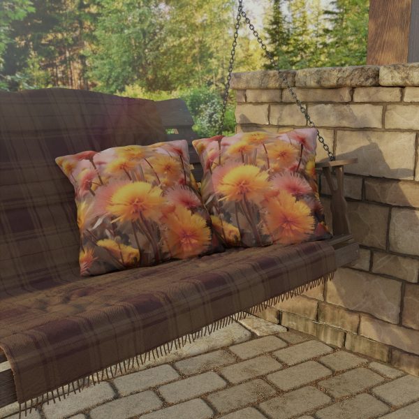 Fuzzy Dandelion Fantasy  - Outdoor Pillows - Image 4