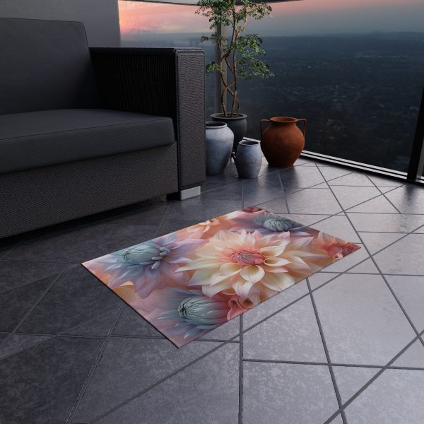 Pastel Fantasy Baroque Floral 01 - Outdoor Rug - Image 4