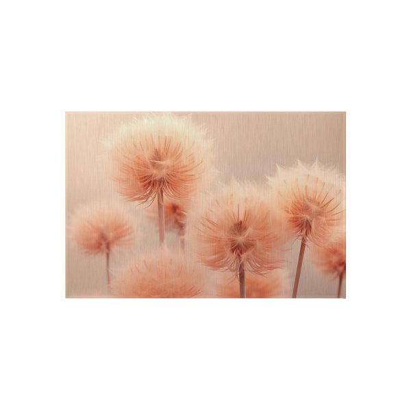 Misty Peach Dandelions - Outdoor Rug - Image 5