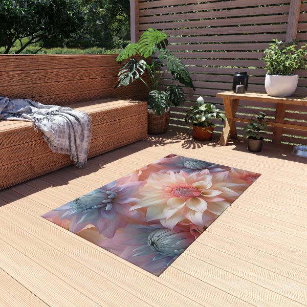 Pastel Fantasy Baroque Floral 01 - Outdoor Rug - Image 7