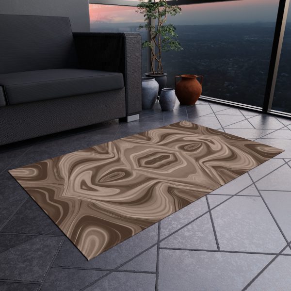 Lipnotic Kaleidoscope Background In Almondine 03 - Outdoor Rug - Image 12