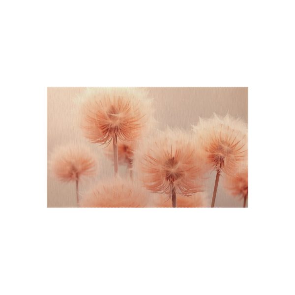 Misty Peach Dandelions - Outdoor Rug - Image 9